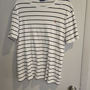 Polo Ralph Lauren Striped White and Black Men's Shirt